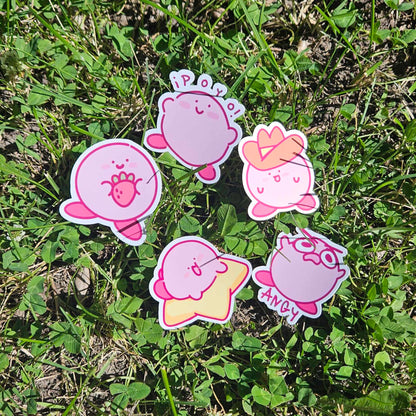 Kirb Sticker Pack - 5 Fan Favorite Kirbs!