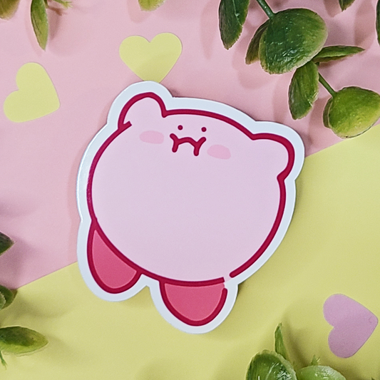 "PUFFCHEEK KIRB" VINYL STICKER