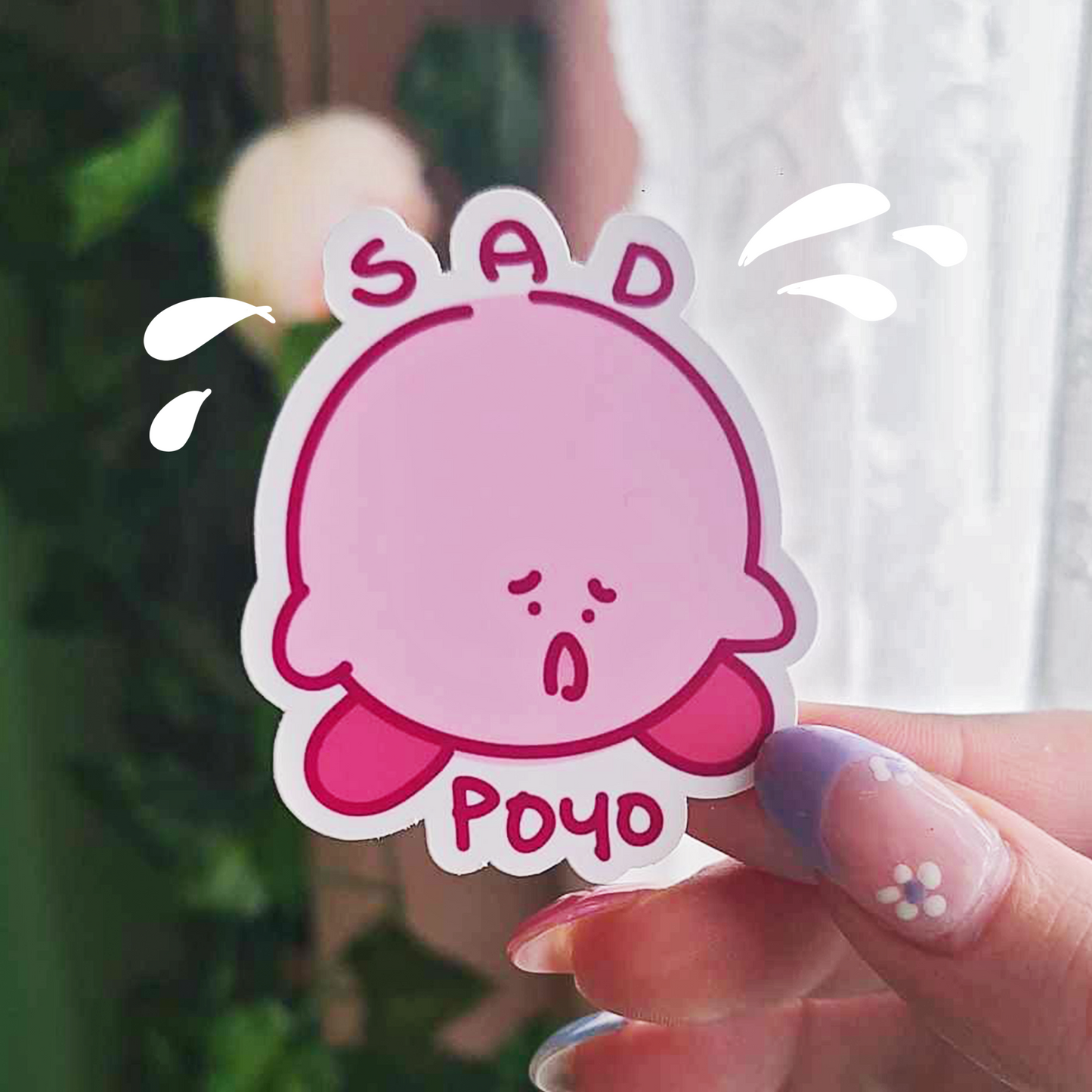 "SAD KIRB" VINYL STICKER